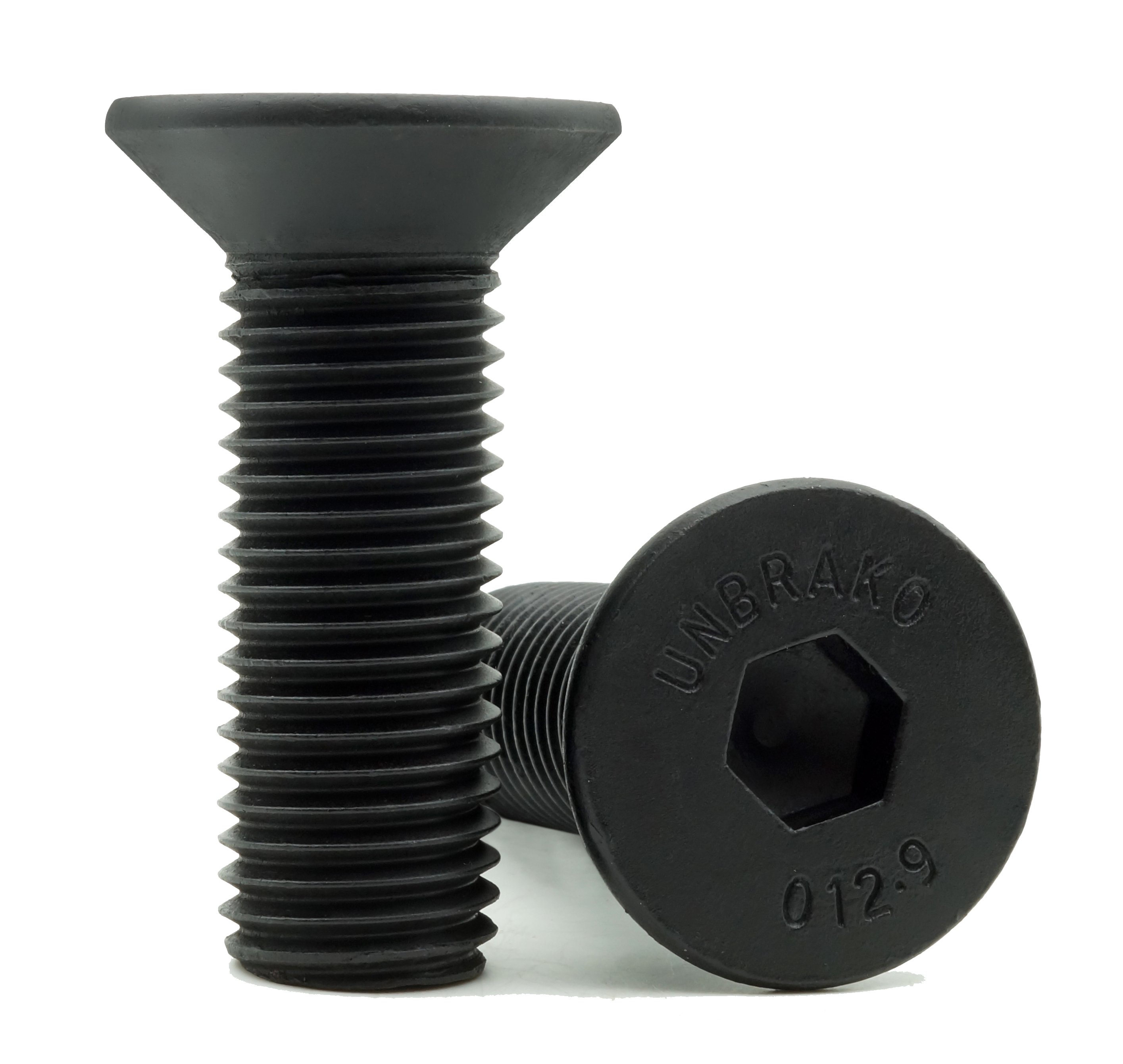 #4-40x1/2 ISO B18.3 Alloy Steel Flat Hd Socket Cap Screw Full Thrd Black Oxide (Unbrako)